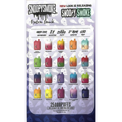 SNOOPYSMOKE 25000 рус. ORIGINAL (Арбузная мята)