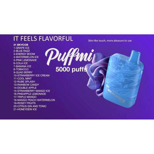 PUFFMI REALMATE 5000 ORIGINAL (STRAWBERRY MANGO ICE)