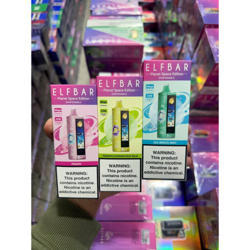 ELFBAR PLANET 25000 ORIGINAL (White peach Baja splash)